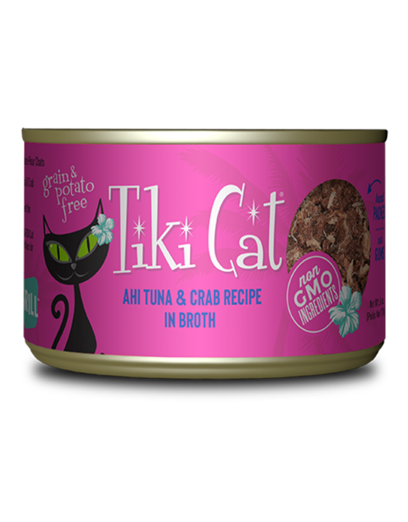 Tiki Cat Tiki Cat Canned Cat Food Hana Grill (Ahi Tuna w/ Crab) 6 oz CASE