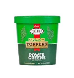Primal Pet Foods Primal Frozen Fresh Toppers | Healthy Green Smoothie Power Greens 32 oz (*Frozen Products for Local Delivery or In-Store Pickup Only. *)