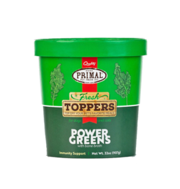 Primal Pet Foods Primal Frozen Fresh Toppers | Healthy Green Smoothie Power Greens 32 oz CASE (*Frozen Products for Local Delivery or In-Store Pickup Only. *)