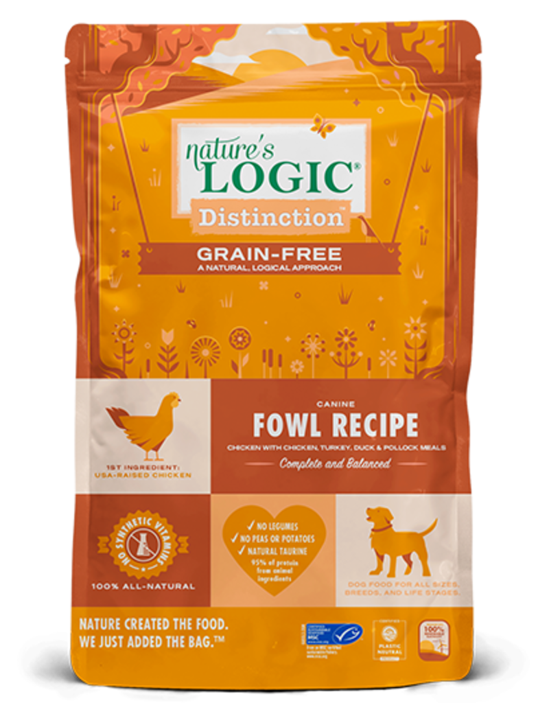 Nature's Logic Nature's Logic Distinction Grain-Free Dog Kibble | Fowl Recipe 24 lb
