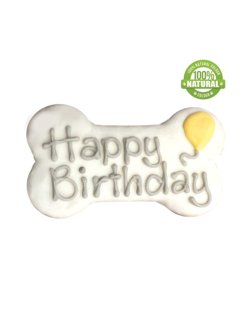 Bosco and Roxy's Bosco & Roxy's Bark-Day Collection | Happy Birthday Bone White 6" single