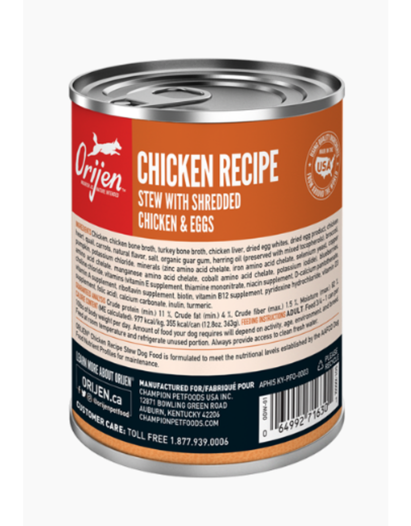 Orijen Orijen Canned Dog Food | Chicken Stew 12.8 oz CASE