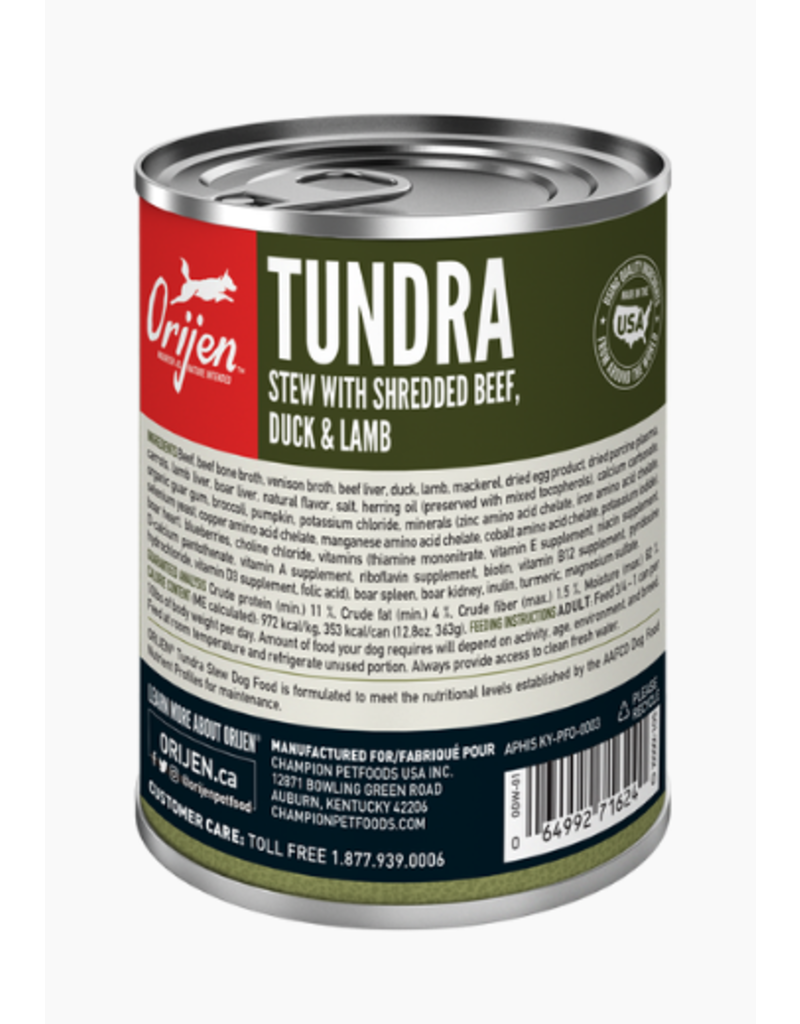 Orijen Orijen Canned Dog Food | Tundra Stew 12.8 oz CASE