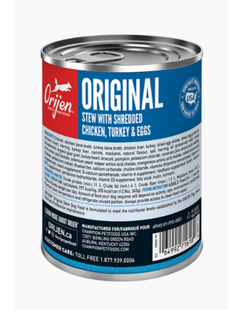 Orijen Orijen Canned Dog Food | Original Stew 12.8 oz CASE
