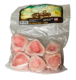 Tuckers Tucker's Dog Raw Frozen Bones Bison Marrow Bones 1 Inch 6 pk CASE (*Frozen Products for Local Delivery or In-Store Pickup Only. *)