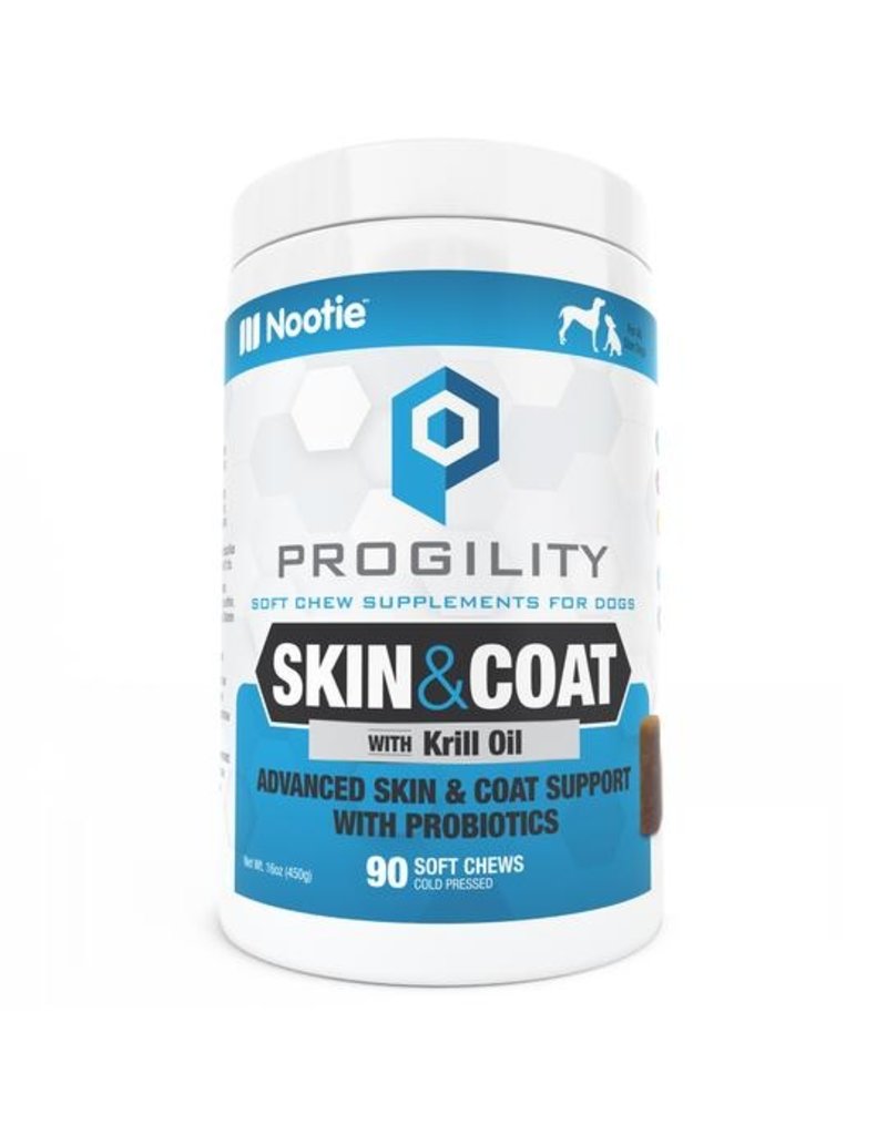 Nootie Nootie Progility Dog Soft Chews Skin & Coat 90 ct