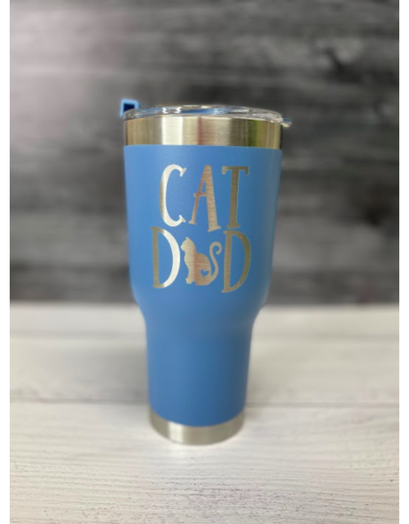 The Pet Beastro The Pet Beastro Tumbler | Cat Dad Blue Heart Logo