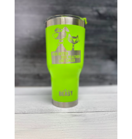 The Pet Beastro The Pet Beastro Tumbler | Cat Dad Green Motto Logo