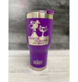 The Pet Beastro The Pet Beastro Tumbler | Dog Dad Purple Motto Logo