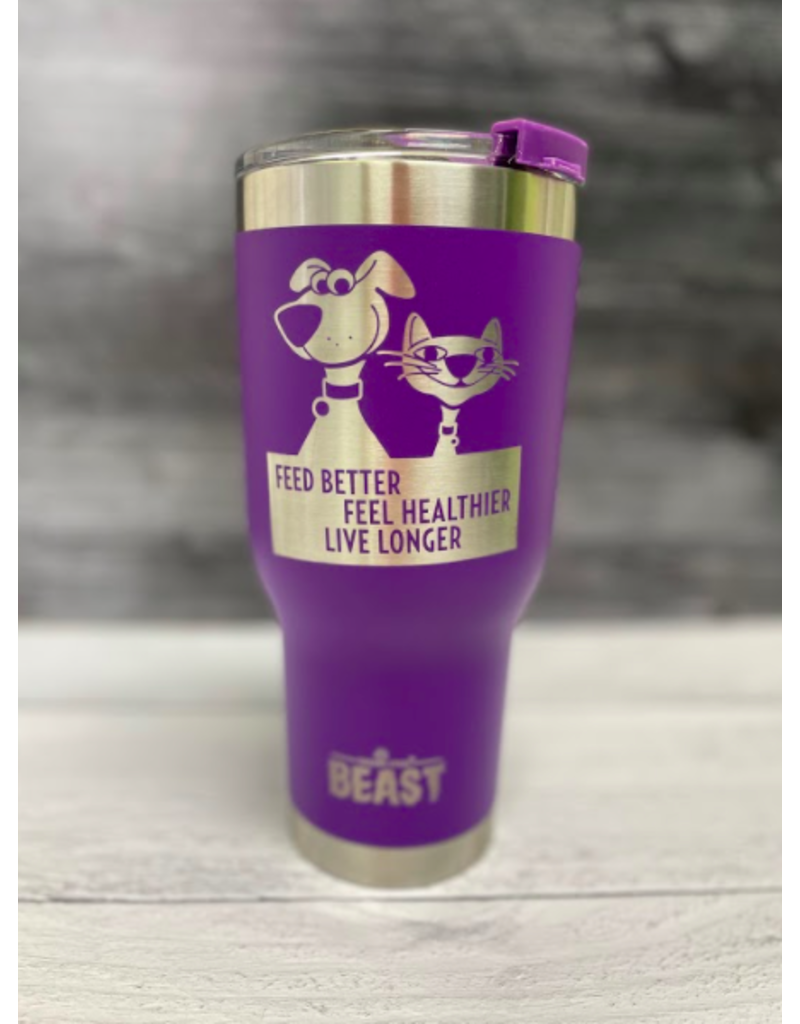 The Pet Beastro The Pet Beastro Tumbler | Dog Dad Purple Motto Logo