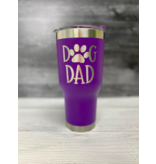 The Pet Beastro The Pet Beastro Tumbler | Dog Dad Purple Motto Logo