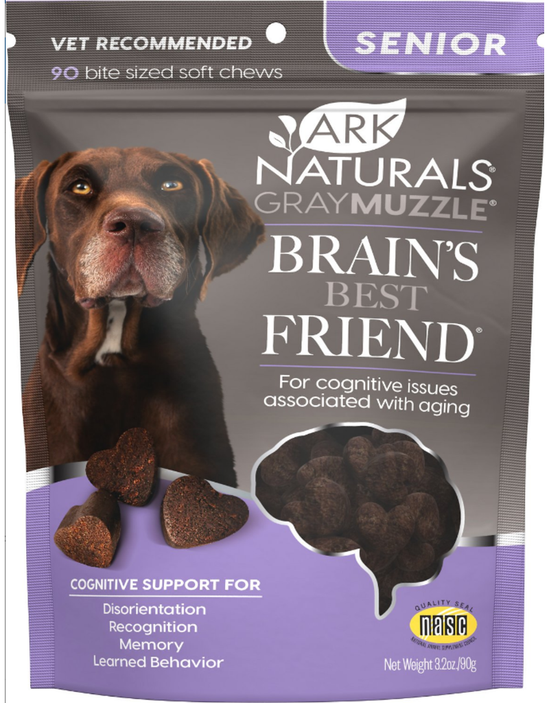 Ark Naturals Ark Naturals Dog Treats | Gray Muzzle Senior Brain's Best Friend 3.17 oz