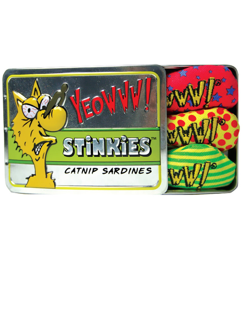 Yeowww! Yeowww! Cat Toys Tin of Stinkies 3 pk