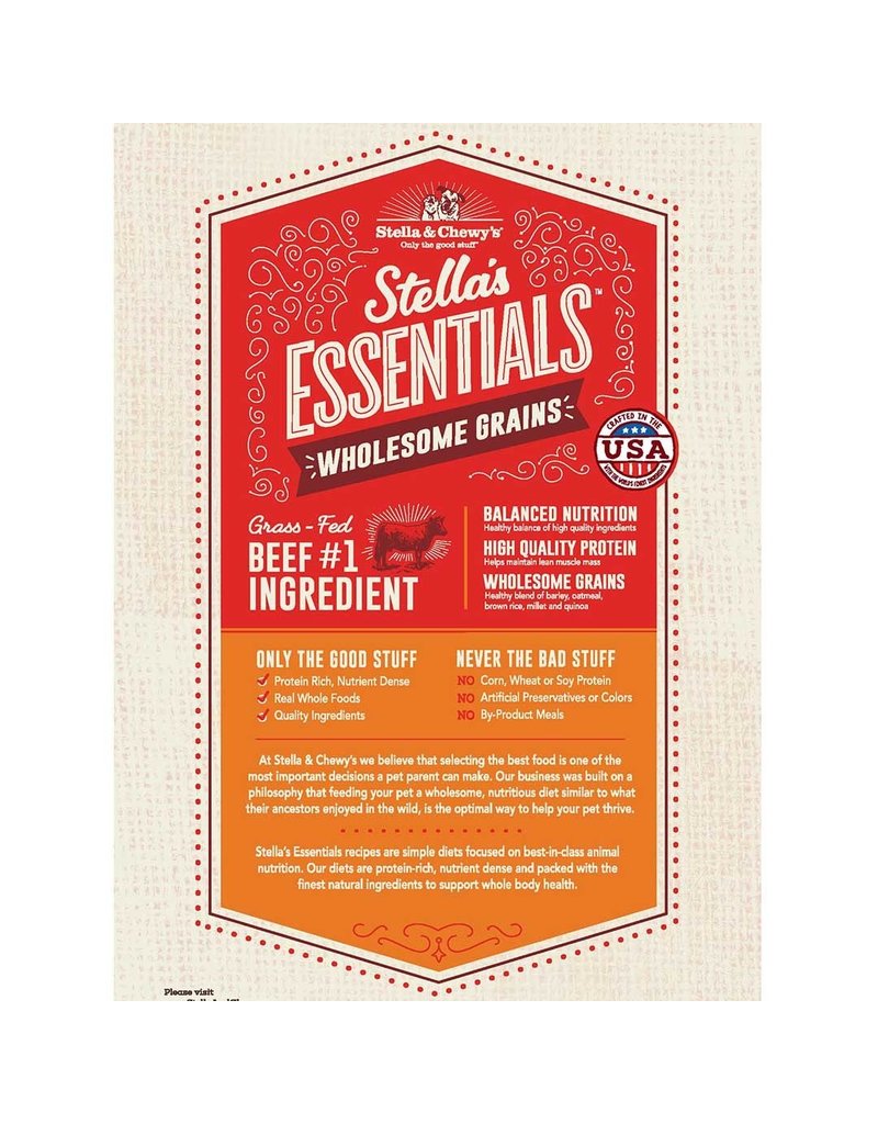Stella & Chewy's Stella & Chewy's Essentials Dog Kibble | Beef & Ancient Grains 25 lb