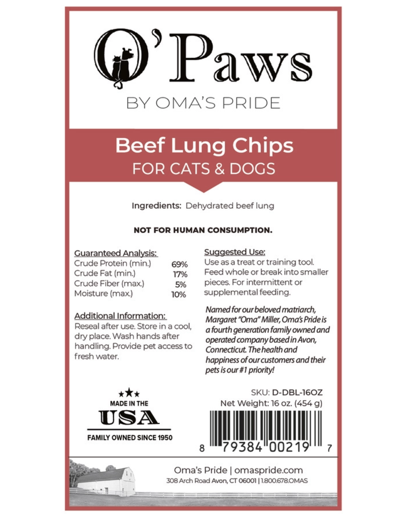 freeze dried beef lung