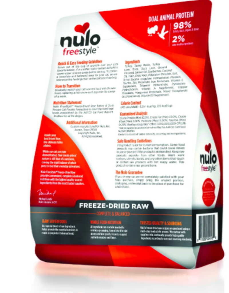 Nulo Nulo Grain-Free Cat Freeze-Dried Raw Turkey & Duck 3.5 oz