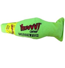 Yeowww! Yeowww! Cat Toys Fish Green single