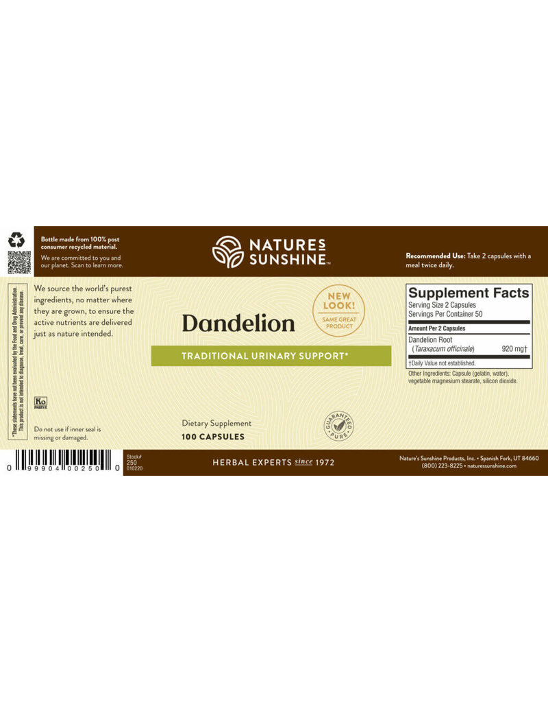 Nature's Sunshine Nature's Sunshine Supplements Dandelion 100 capsules