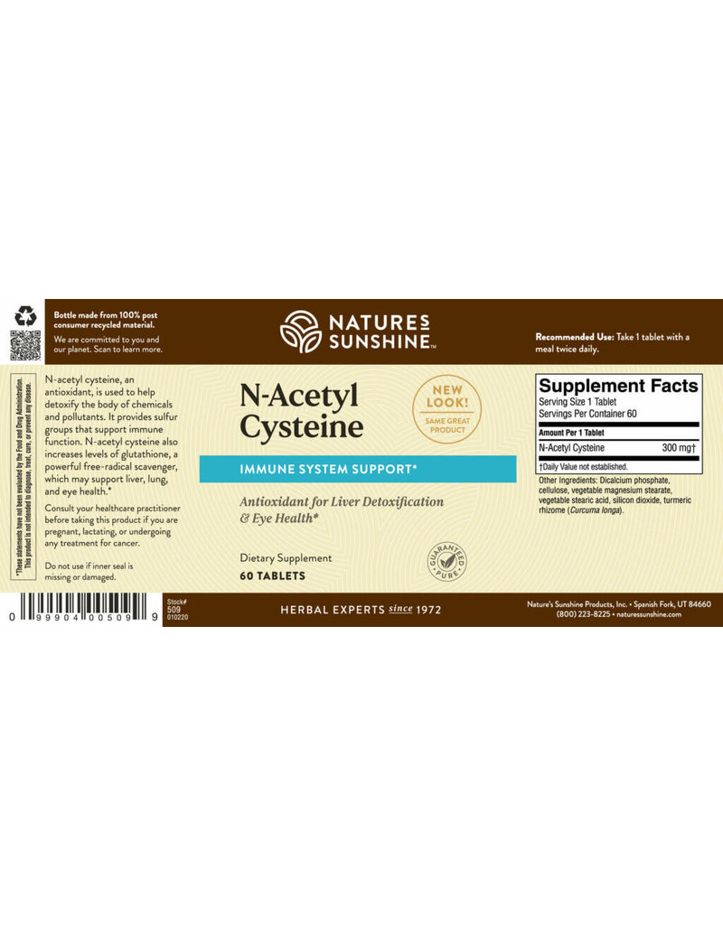 Nature's Sunshine Nature's Sunshine N-Acetyl Cysteine 60 Tablets