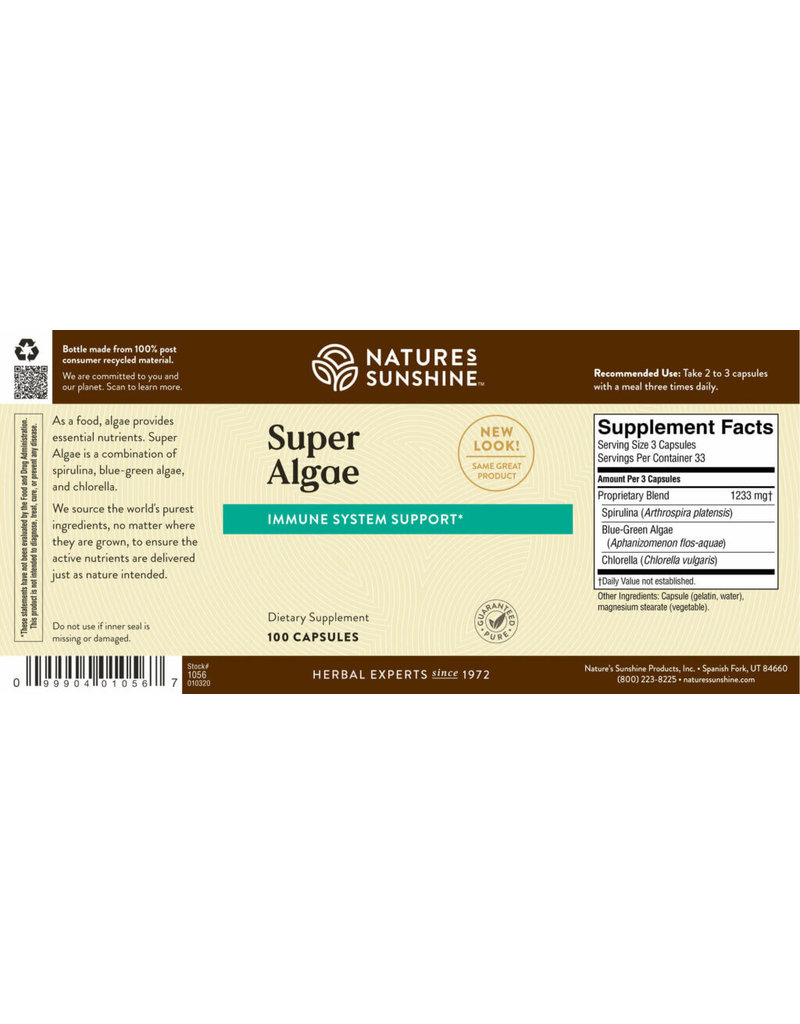 Nature's Sunshine Nature's Sunshine Supplements Super Algae 100 capsules