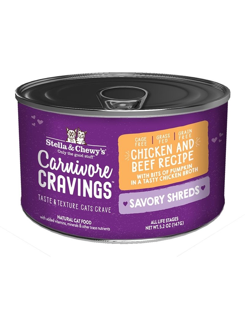 Stella & Chewy's Stella & Chewy's Carnivore Cravings Savory Shreds Canned Cat Food | Chicken & Beef 5.2 oz single