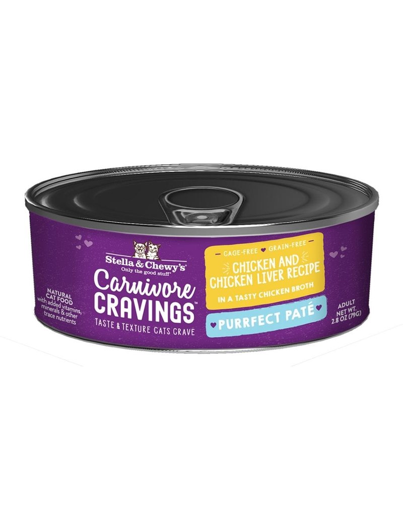 Stella & Chewy's Stella & Chewy's Carnivore Cravings Canned Cat Food Purrfect Pate | Chicken & Chicken Liver 2.8 oz single