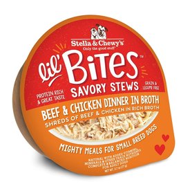 Stella & Chewy's Stella & Chewy's Lil' Bites Dog Stew | Beef & Chicken Dinner in Broth 2.7 oz single