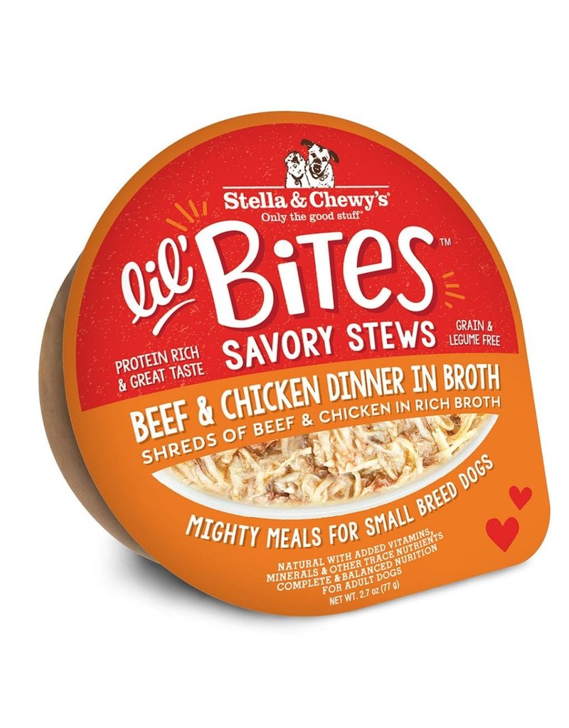 Stella & Chewy's Stella & Chewy's Lil' Bites Dog Stew | Beef & Chicken Dinner in Broth 2.7 oz single