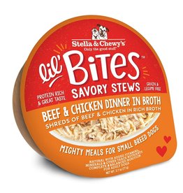 Stella & Chewy's Stella & Chewy's Lil' Bites Dog Stew | Beef & Chicken Dinner in Broth 2.7 oz CASE