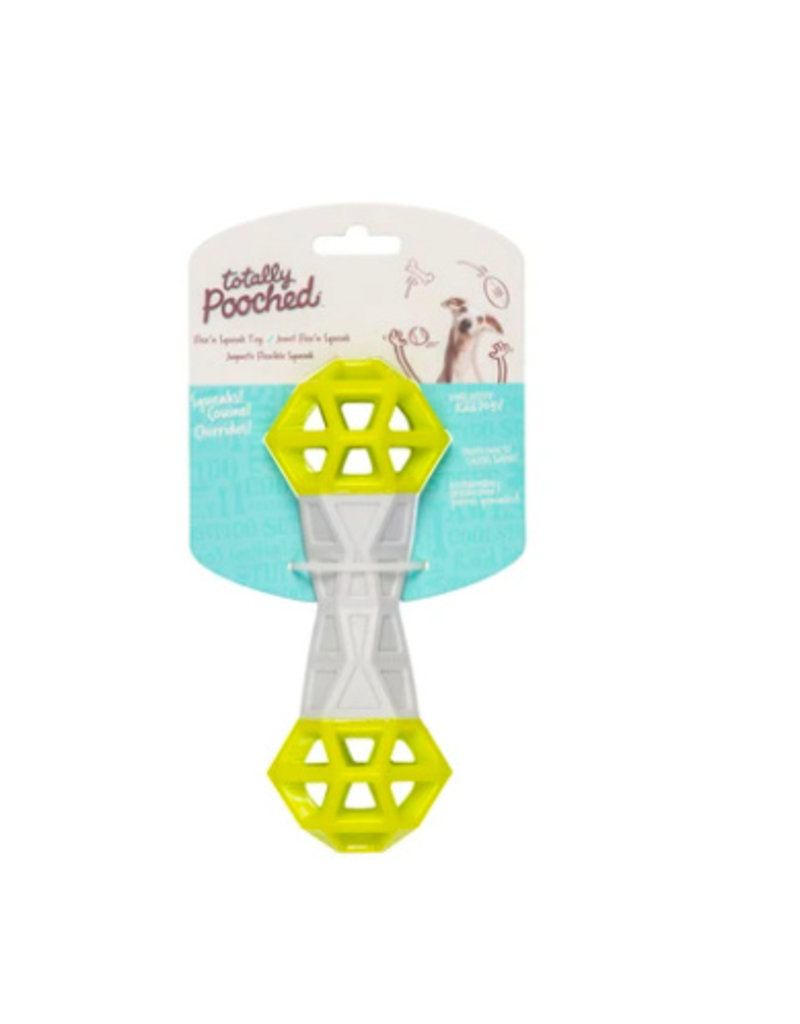 Totally Pooched Totally Pooched Dog Toys | Flex N Squeak Gray/Green