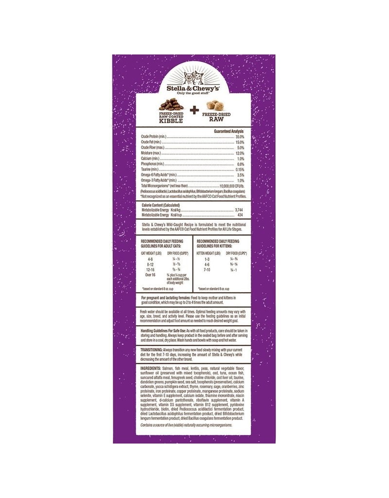Stella & Chewy's z Stella & Chewy's Raw Blend Cat Kibble | Wild Caught Recipe 5 lb
