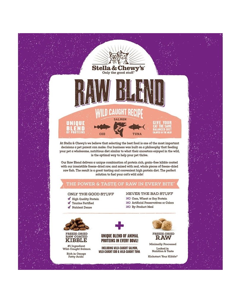 Stella & Chewy's z Stella & Chewy's Raw Blend Cat Kibble | Wild Caught Recipe 5 lb
