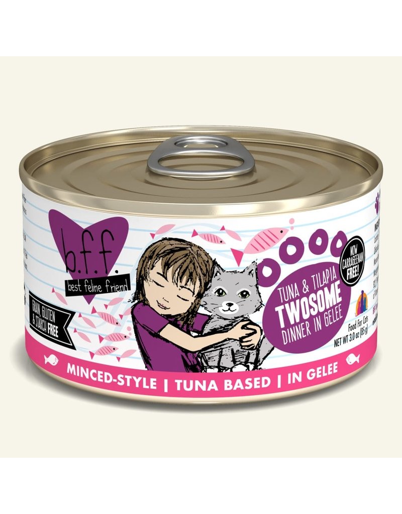 Weruva Best Feline Friend Canned Cat Food Tuna & Tilapia Twosome 3 oz single