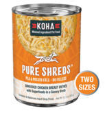 Koha Koha Pure Shreds Canned Dog Food | Chicken 12.5 oz CASE