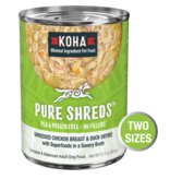 Koha Koha Pure Shreds Canned Dog Food | Chicken & Duck 12.5 oz single