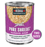Koha Koha Pure Shreds Canned Dog Food | Chicken & Beef 12.5 oz CASE