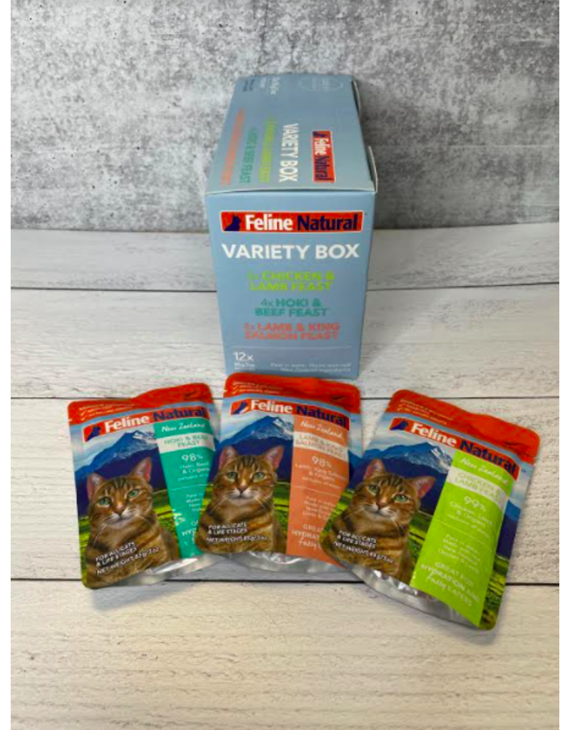 Feline Natural Feline Natural Cat Food Pouches | Variety Pack 3 oz CASE