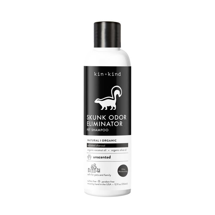 Kin Kind Skunk Odor Eliminator Pet Shampoo w/Activated Charcoal