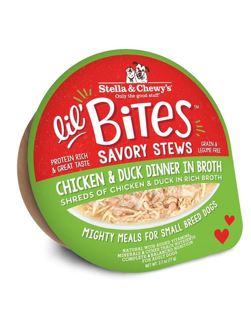 Stella & Chewy's Stella & Chewy's Lil' Bites Dog Stew | Chicken & Duck Dinner in Broth 2.7 oz single
