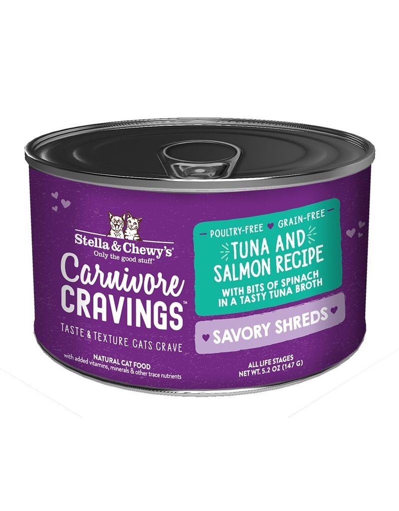 Stella & Chewy's Stella & Chewy's Carnivore Cravings Savory Shreds Canned Cat Food | Tuna & Salmon 5.2 oz single