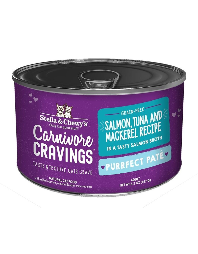 Stella & Chewy's Stella & Chewy's Carnivore Cravings Canned Cat Food Purrfect Pate | Salmon, Tuna, & Mackerel 5.2 oz single