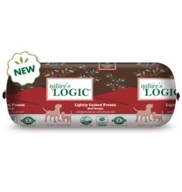 Nature's Logic Nature's Logic Frozen Dog & Cat Food Lightly Cooked Beef 1.5 lb Chub CASE (*Frozen Products for Local Delivery or In-Store Pickup Only. *)