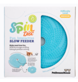 PetDreamHouse Pet Dream House SPIN Interactive Feeder | Lick Frisbee Blue