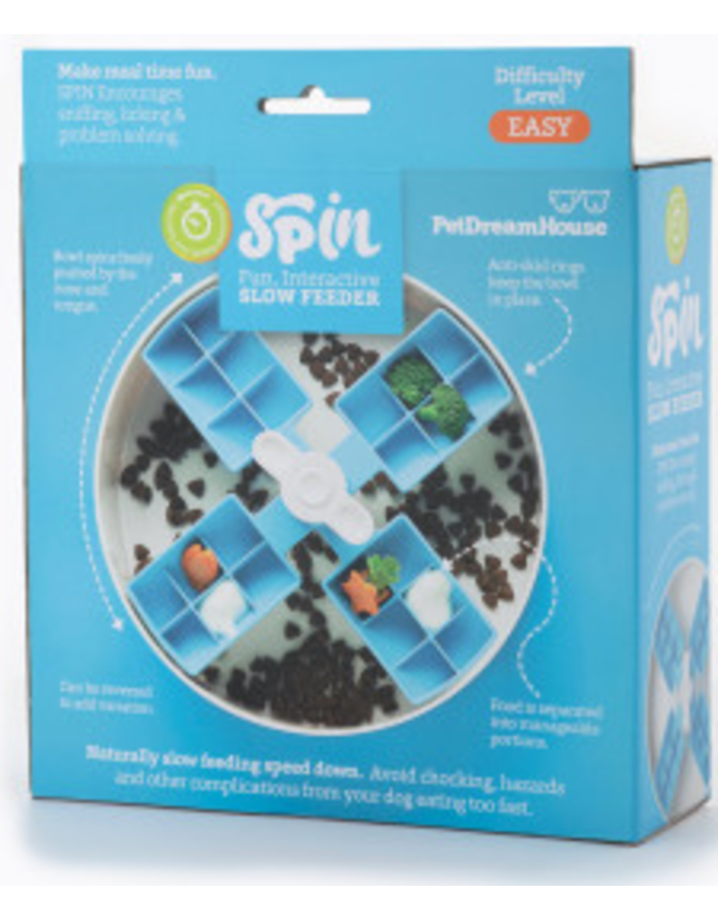 PetDreamHouse Pet Dream House SPIN Interactive Feeder | Windmill Blue