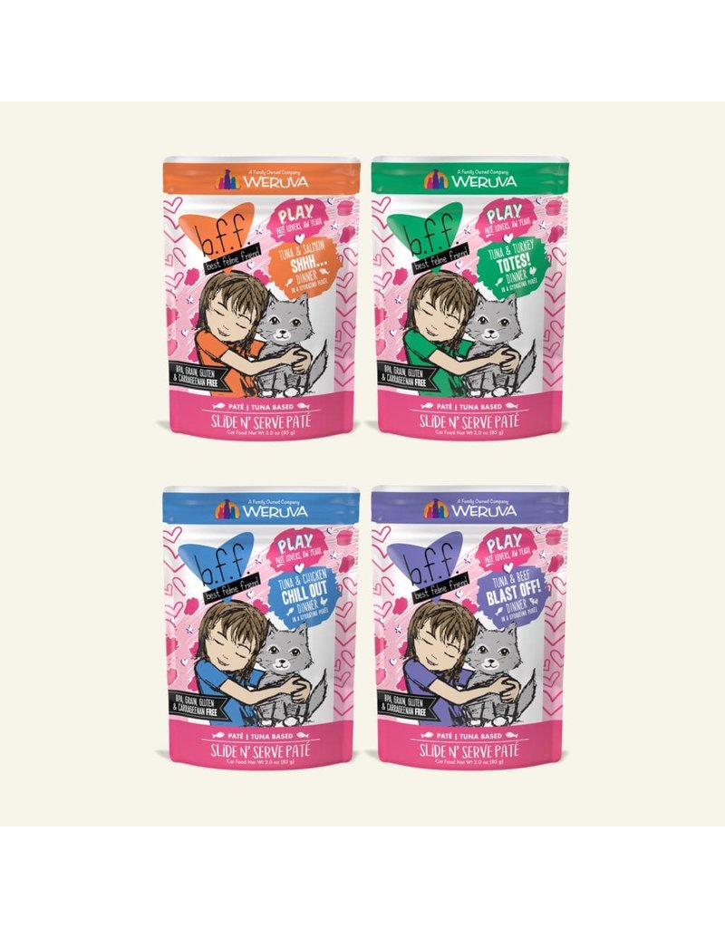 Weruva BFF PLAY Cat Food Pouches Partay Variety Pack 3 oz