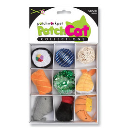 Patchwork Pets Patchwork Pets Cat Toys | Sushi Box with 9 toys