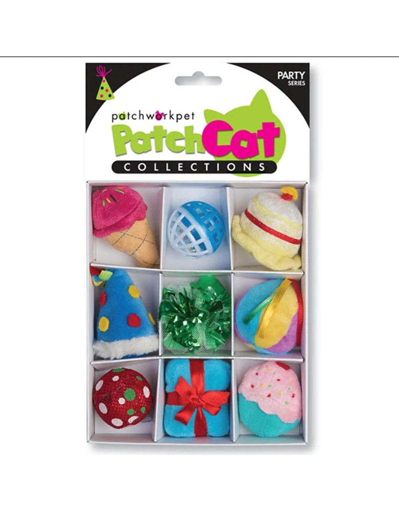 Patchwork Pets Patchwork Pets Cat Toys | Party Box with 9 toys