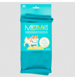 Messy Mutts z Messy Mutts Silicone Mat | Medium Framed Food Mat with Raised Edge / Blue 20" x 12"
