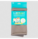Messy Mutts Messy Mutts Silicone Mat | Medium Framed Food Mat with Raised Edge / Grey 20" x 12"