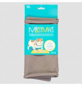 Messy Mutts z Messy Mutts Silicone Mat | Medium Framed Food Mat with Raised Edge / Grey 20" x 12"